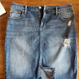 Banana Republic Light Blue Denim Skirt